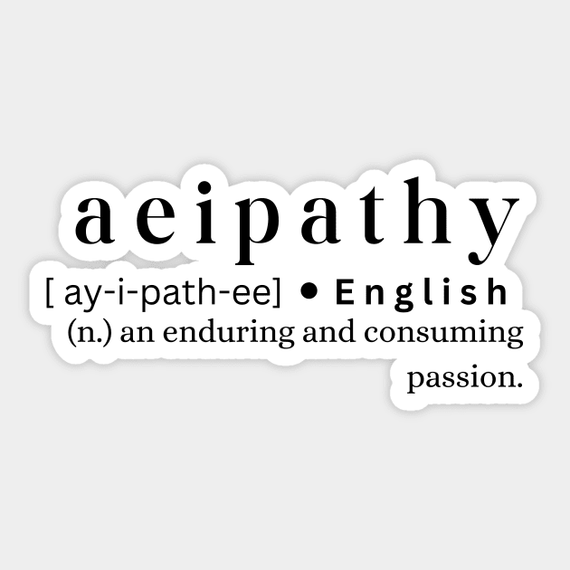 Aeipathy Sticker by MajesticWords